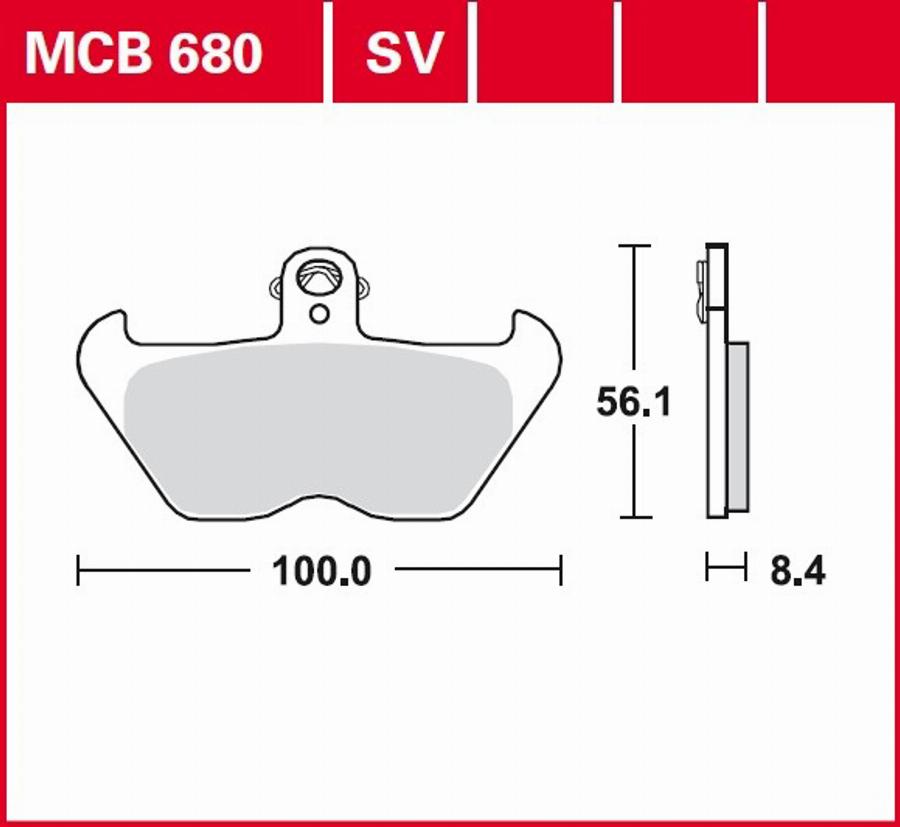 TRW MCB680SV - Jarrupala, levyjarru inparts.fi