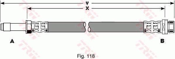 TRW PHB258 - Jarruletku inparts.fi