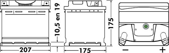 Tudor TB443 - Käynnistysakku inparts.fi