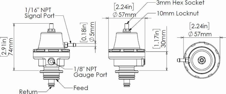 Turbosmart TS-0404-1005 - Polttoaineen paineensäätäjä inparts.fi