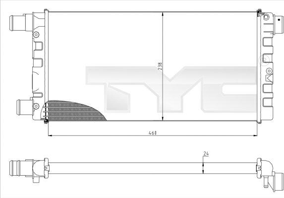 TYC 709-0008 - Jäähdytin,moottorin jäähdytys inparts.fi