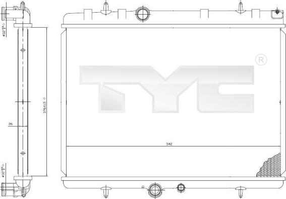 TYC 705-0065 - Jäähdytin,moottorin jäähdytys inparts.fi