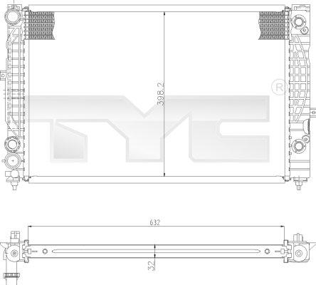 TYC 702-0009 - Jäähdytin,moottorin jäähdytys inparts.fi