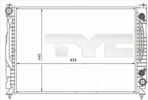 TYC 702-0001 - Jäähdytin,moottorin jäähdytys inparts.fi