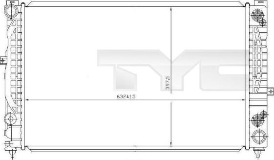 TYC 702-0008 - Jäähdytin,moottorin jäähdytys inparts.fi