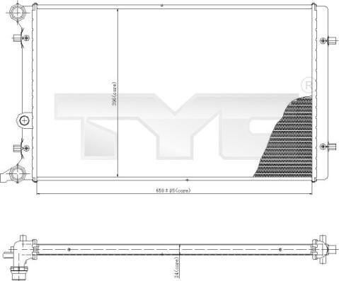 TYC 702-0015 - Jäähdytin,moottorin jäähdytys inparts.fi