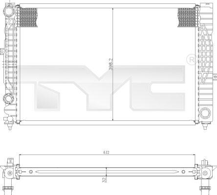 TYC 702-0010 - Jäähdytin,moottorin jäähdytys inparts.fi