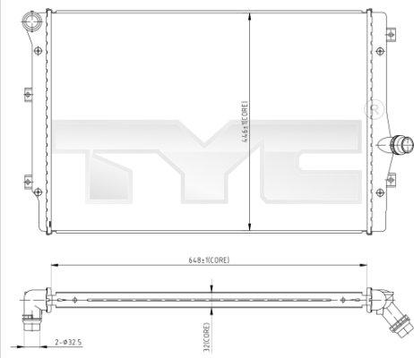 TYC 702-0024 - Jäähdytin,moottorin jäähdytys inparts.fi