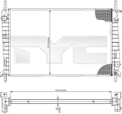 TYC 710-0045 - Jäähdytin,moottorin jäähdytys inparts.fi