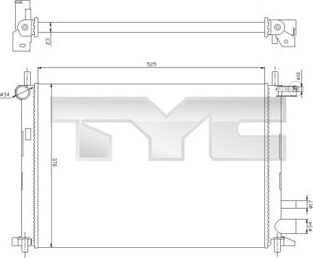 TYC 710-0054 - Jäähdytin,moottorin jäähdytys inparts.fi