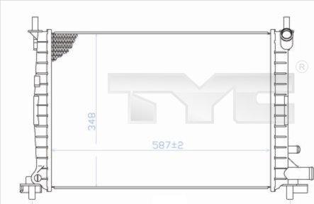 TYC 710-0051 - Jäähdytin,moottorin jäähdytys inparts.fi