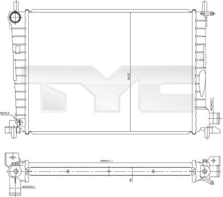 TYC 710-0027 - Jäähdytin,moottorin jäähdytys inparts.fi