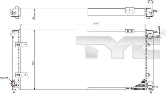 TYC 737-0059 - Jäähdytin,moottorin jäähdytys inparts.fi