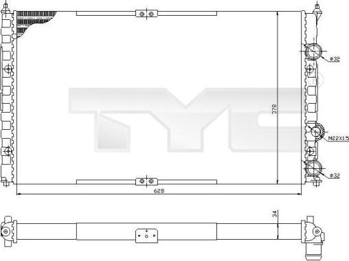 TYC 737-0057 - Jäähdytin,moottorin jäähdytys inparts.fi