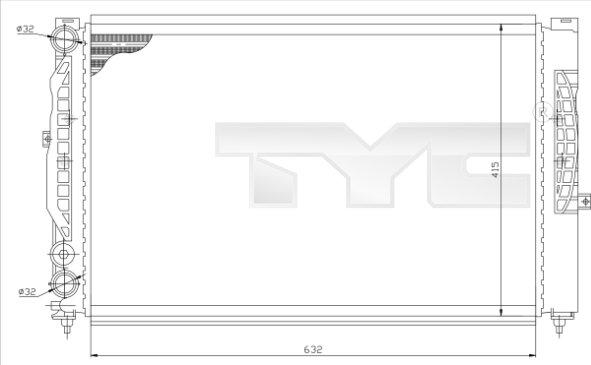 TYC 737-0007 - Jäähdytin,moottorin jäähdytys inparts.fi