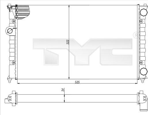 TYC 737-0016 - Jäähdytin,moottorin jäähdytys inparts.fi