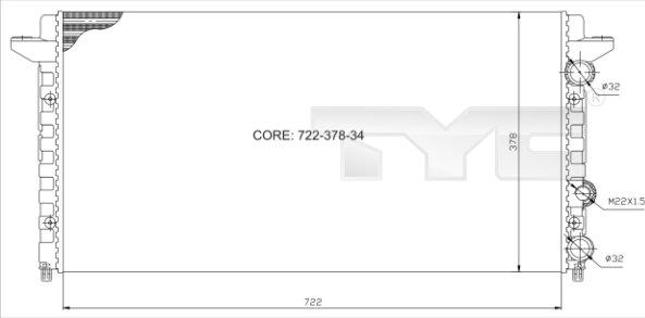 TYC 737-0012 - Jäähdytin,moottorin jäähdytys inparts.fi