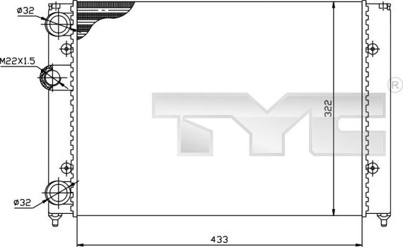 TYC 737-0039 - Jäähdytin,moottorin jäähdytys inparts.fi