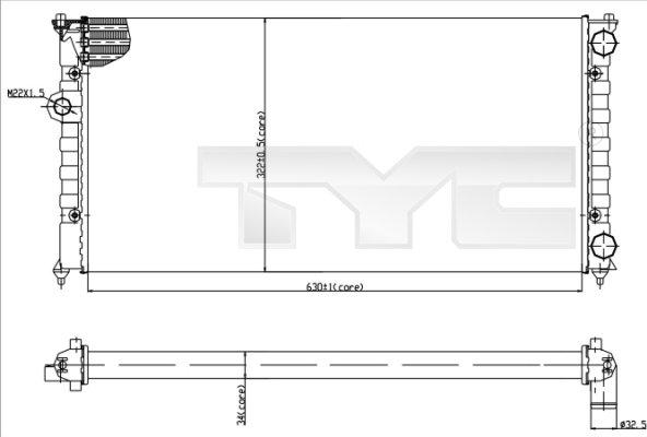 TYC 737-0029 - Jäähdytin,moottorin jäähdytys inparts.fi