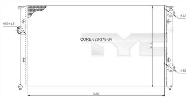 TYC 737-0026 - Jäähdytin,moottorin jäähdytys inparts.fi