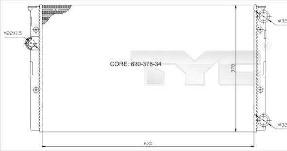 TYC 737-0027 - Jäähdytin,moottorin jäähdytys inparts.fi