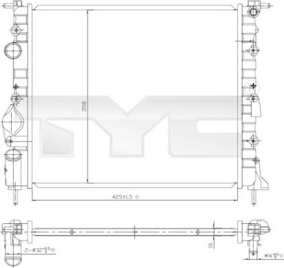 TYC 728-0052 - Jäähdytin,moottorin jäähdytys inparts.fi