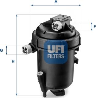 UFI 55.144.00 - Polttoainesuodatin inparts.fi