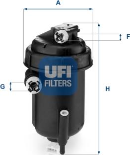 UFI 55.143.00 - Polttoainesuodatin inparts.fi