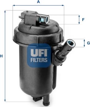 UFI 55.152.00 - Polttoainesuodatin inparts.fi