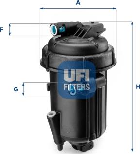 UFI 55.163.00 - Polttoainesuodatin inparts.fi