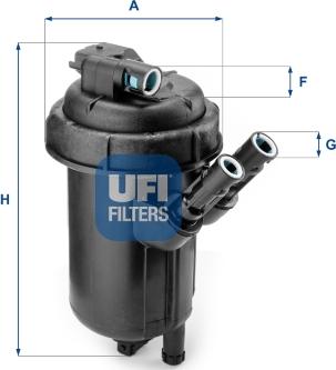 UFI 55.114.00 - Polttoainesuodatin inparts.fi