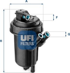 UFI 55.114.01 - Polttoainesuodatin inparts.fi