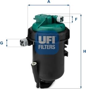 UFI 55.181.00 - Polttoainesuodatin inparts.fi