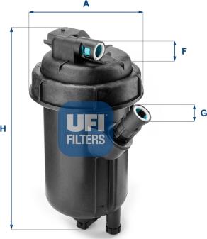 UFI 55.134.00 - Polttoainesuodatin inparts.fi