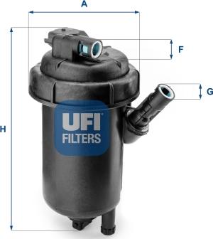 UFI 55.120.00 - Polttoainesuodatin inparts.fi