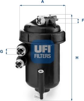 UFI 55.127.00 - Polttoainesuodatin inparts.fi