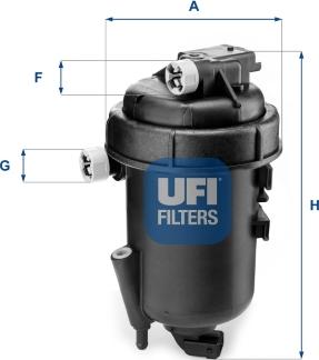 UFI 55.179.00 - Polttoainesuodatin inparts.fi