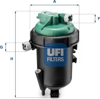 UFI 55.175.00 - Polttoainesuodatin inparts.fi