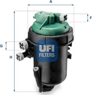 UFI 55.173.00 - Polttoainesuodatin inparts.fi