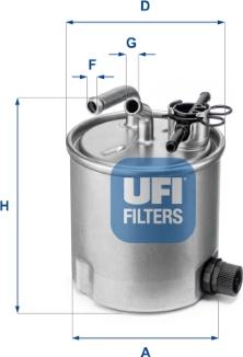 UFI 55.394.00 - Polttoainesuodatin inparts.fi