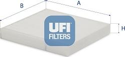 UFI 53.160.00 - Suodatin, sisäilma inparts.fi