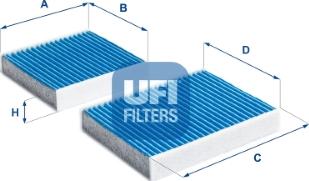 UFI 34.164.00 - Suodatin, sisäilma inparts.fi