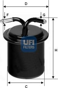 UFI 31.541.00 - Polttoainesuodatin inparts.fi