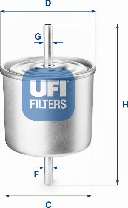 UFI 31.514.00 - Polttoainesuodatin inparts.fi