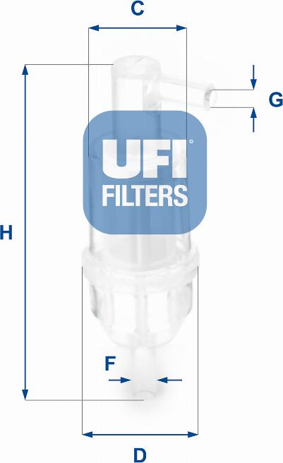 UFI 31.013.00 - Polttoainesuodatin inparts.fi