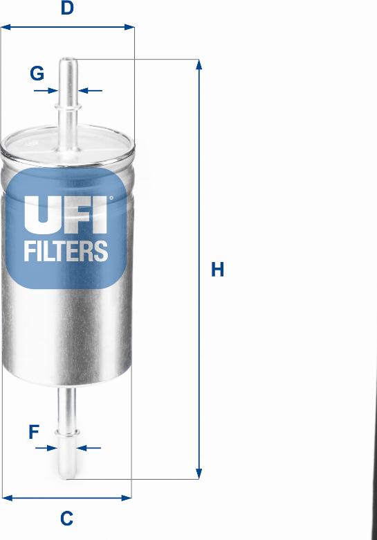 UFI 31.842.00 - Polttoainesuodatin inparts.fi