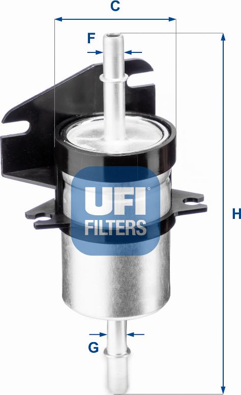 UFI 31.740.00 - Polttoainesuodatin inparts.fi