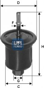 UFI 31.731.00 - Polttoainesuodatin inparts.fi