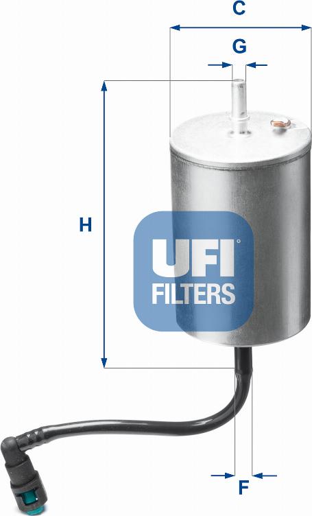 UFI 31.A06.00 - Polttoainesuodatin inparts.fi