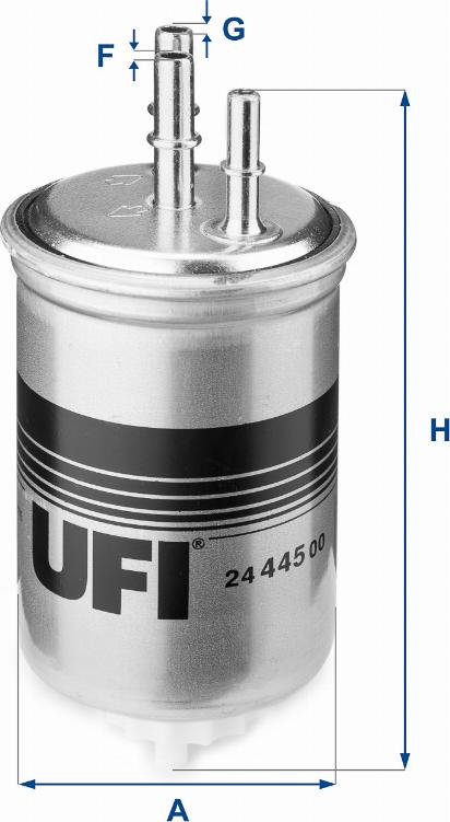 UFI 24.445.00 - Polttoainesuodatin inparts.fi